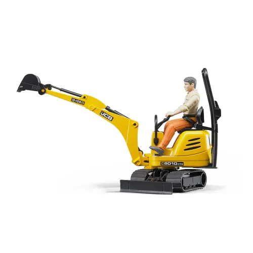 BRUDER minikoparka JCB + figurka pracownik 62002