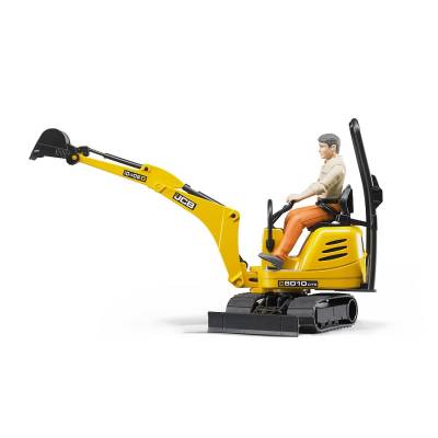 BRUDER minikoparka JCB + figurka pracownik 62002
