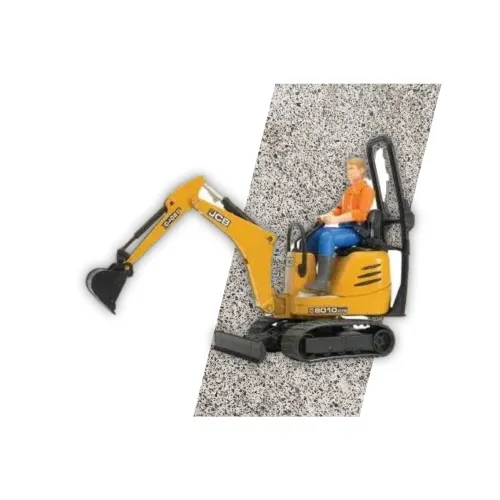 BRUDER minikoparka JCB + figurka pracownik 62002