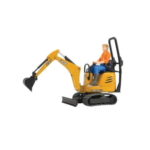 BRUDER minikoparka JCB + figurka pracownik 62002