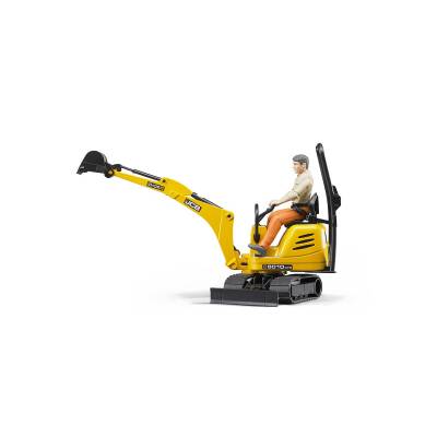 BRUDER minikoparka JCB + figurka pracownik 62002