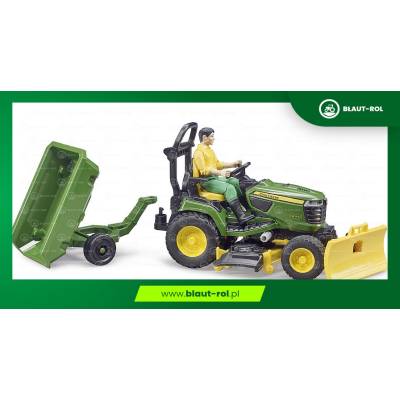 BRUDER John Deere kosiarka z przyczepką 62104