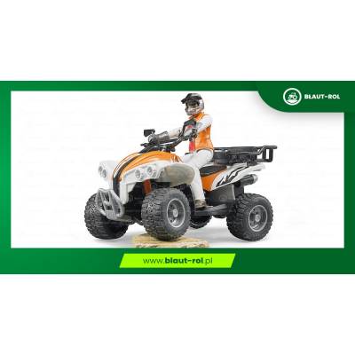 BRUDER zabawka quad czterokołowiec +kierowca 63000