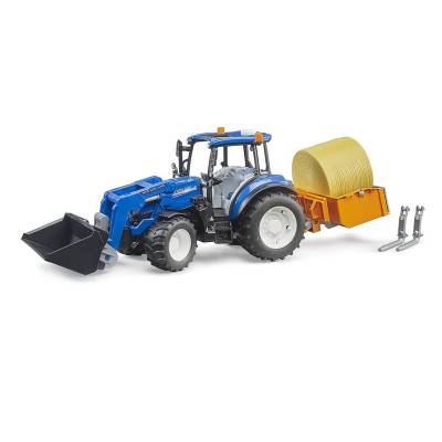BRUDER traktor New Holland T5.120 + tur + skrzynia