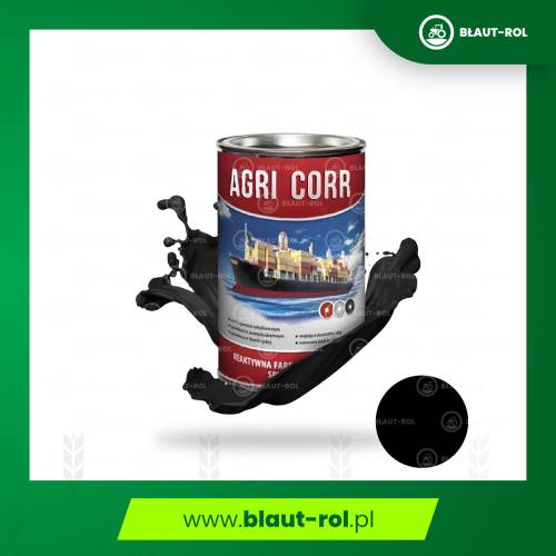 Farba podkładowa do metalu stali maszyn CZARNA 1L