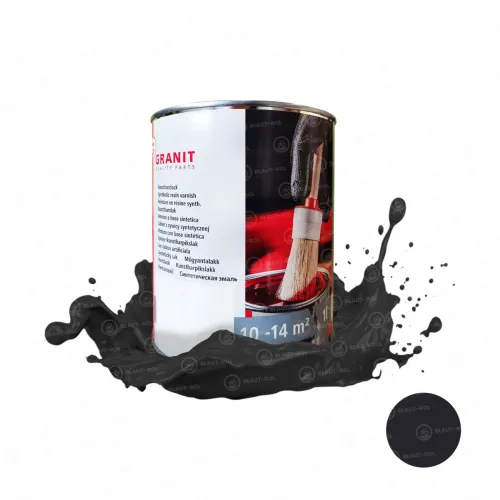 Farba lakier do metalu CIEMNO SZARA CZARNA 1L