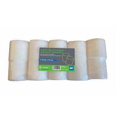 Gąbki do czyszczenia przewodów mleka 70x70mm 10szt