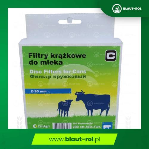 Filtry krążkowe do mleka fi-95mm 200szt Canagri