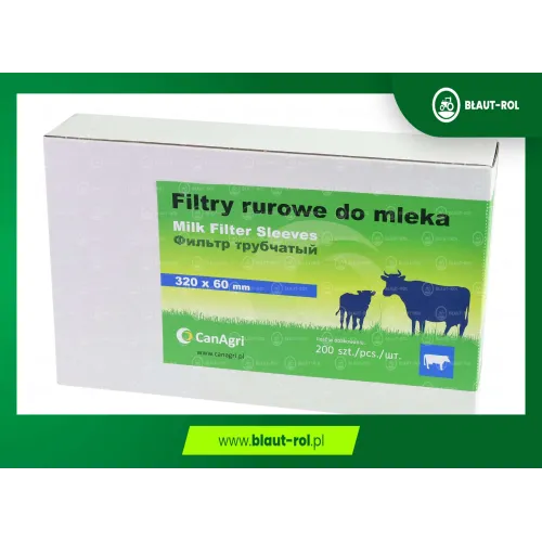 Filtry rurowe do mleka 320x60mm 200 szt. Canagri