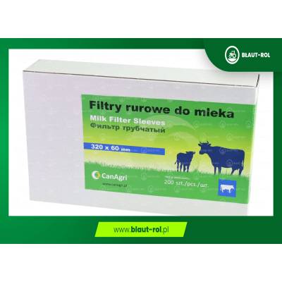 Filtry rurowe do mleka 320x60mm 200 szt. Canagri