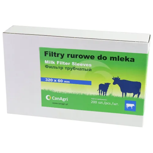Filtry rurowe do mleka 320x60mm 200 szt. Canagri
