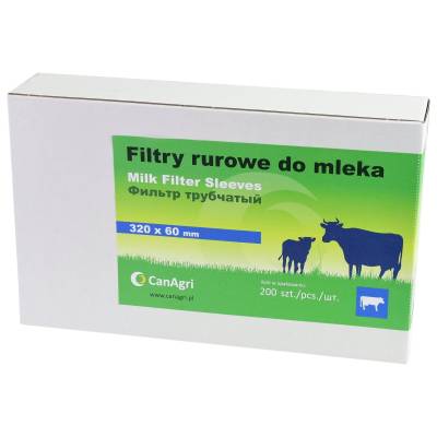 Filtry rurowe do mleka 320x60mm 200 szt. Canagri