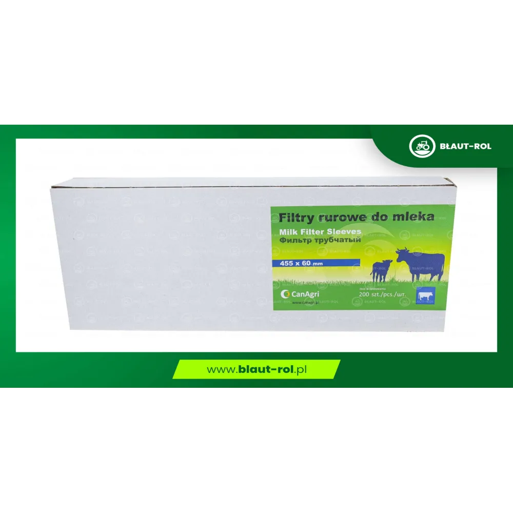Filtry rurowe do mleka 455x60mm 200 szt. Canagri