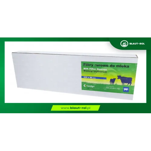 Filtry rurowe do mleka 620x60mm 200 szt. Canagri